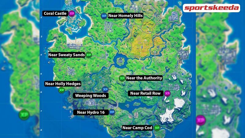 Fortnite Season 3 XP Coin Locations - Maps for All Weeks! - Pro Game Guides