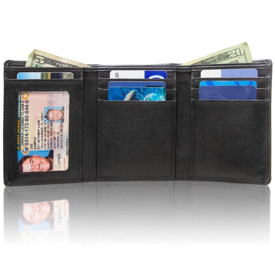 K Hanson | Men's RFID Leather Bifold Wallet w Top Card Holder Insert – J.Y.S. Enterprise Inc.