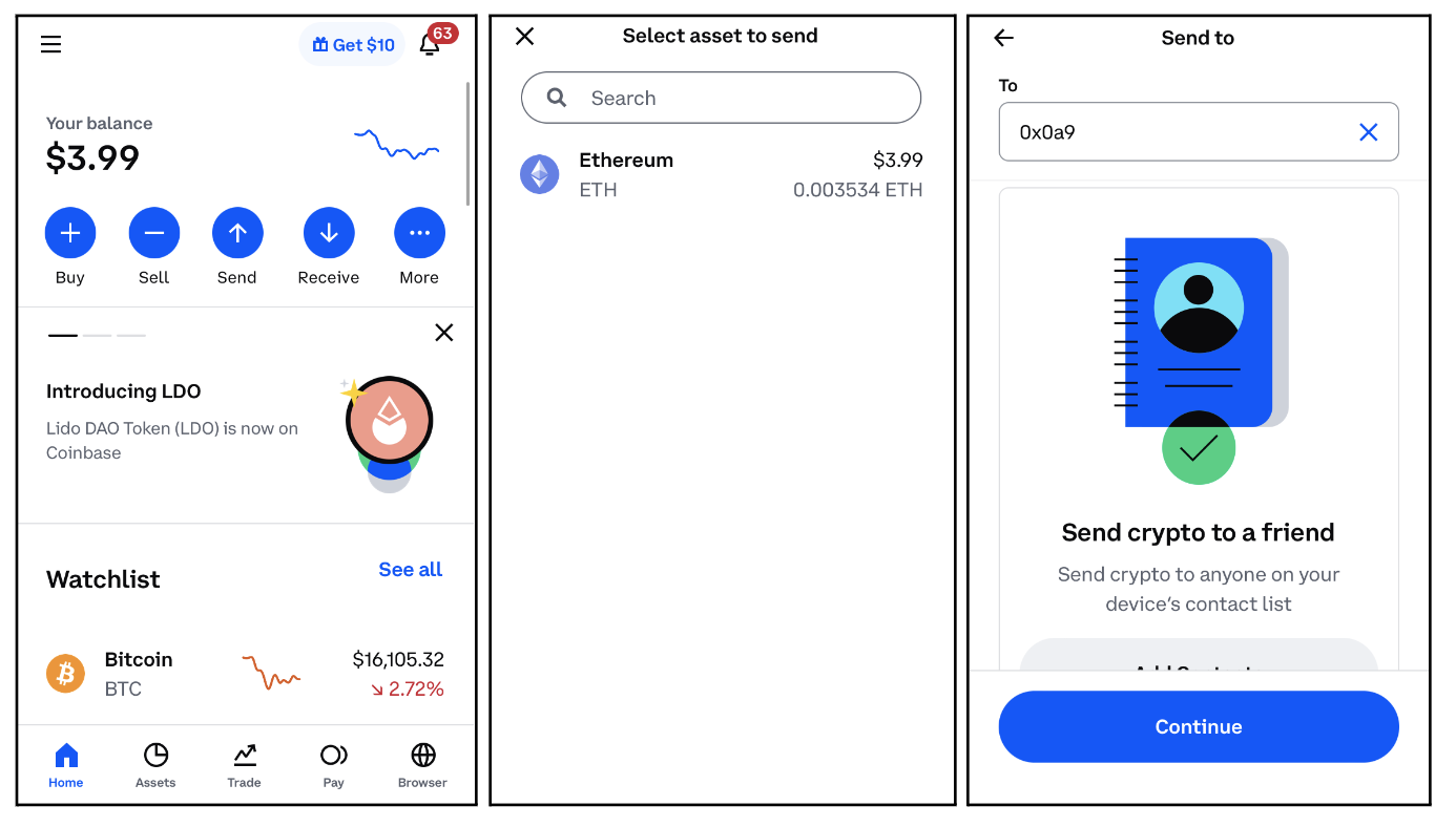 How To Transfer Crypto Funds From Coinbase to Coinbase Wallet