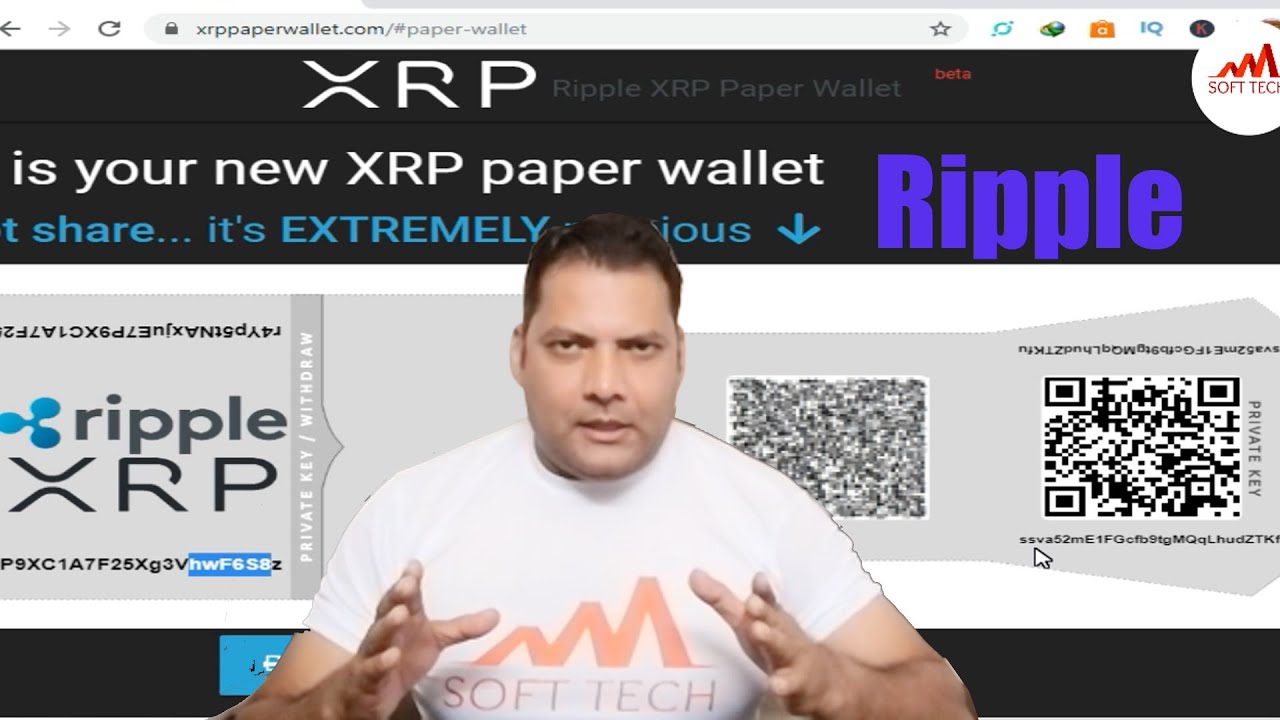 XRP Paper Wallet (Generator) • By @WietseWind