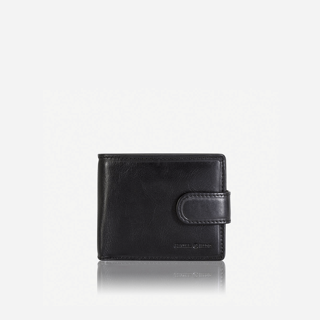 Black Bison Bifold Wallet With ID Wallet • USA Made • Duvall Leatherwork