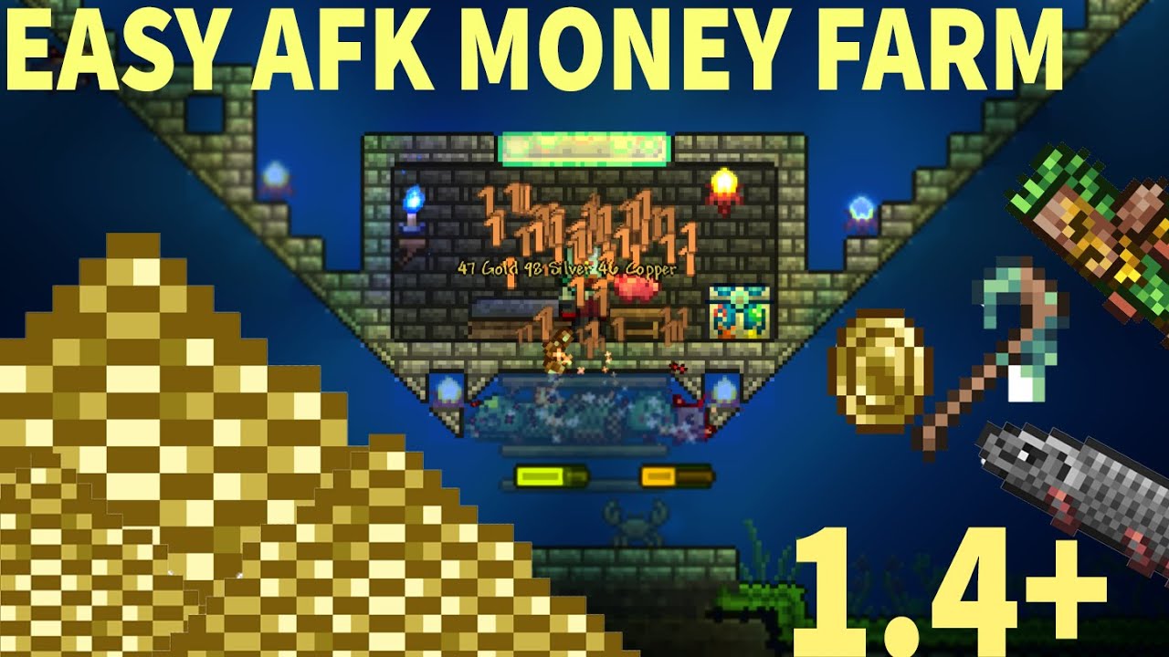 How to Make An AFK Money Farm in Terraria 