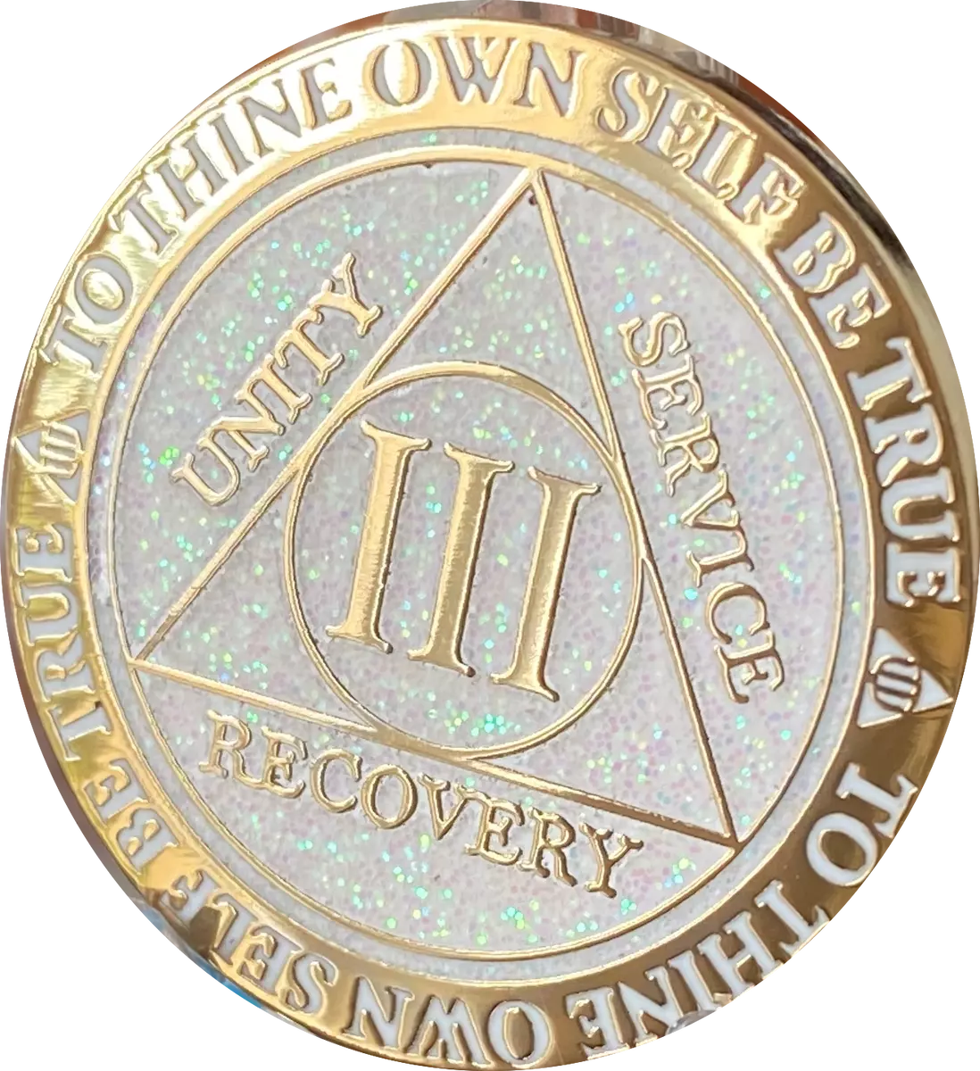 3 Year AA Sobriety Coin Gold Plated Flames Recovery Medallion Chip - Yahoo Shopping