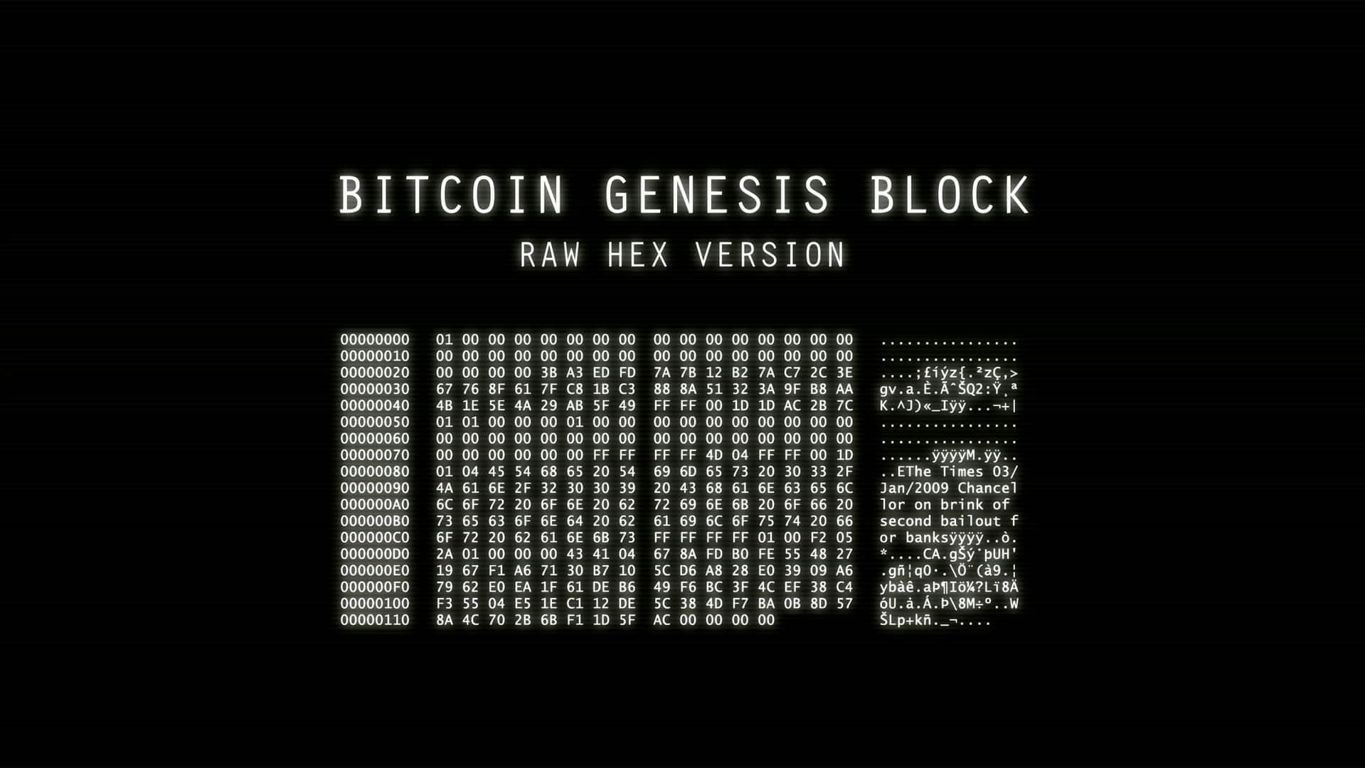 Jurgen Ostarhild: BTC Genesis Block (NFT) | Kunstkontor Basel