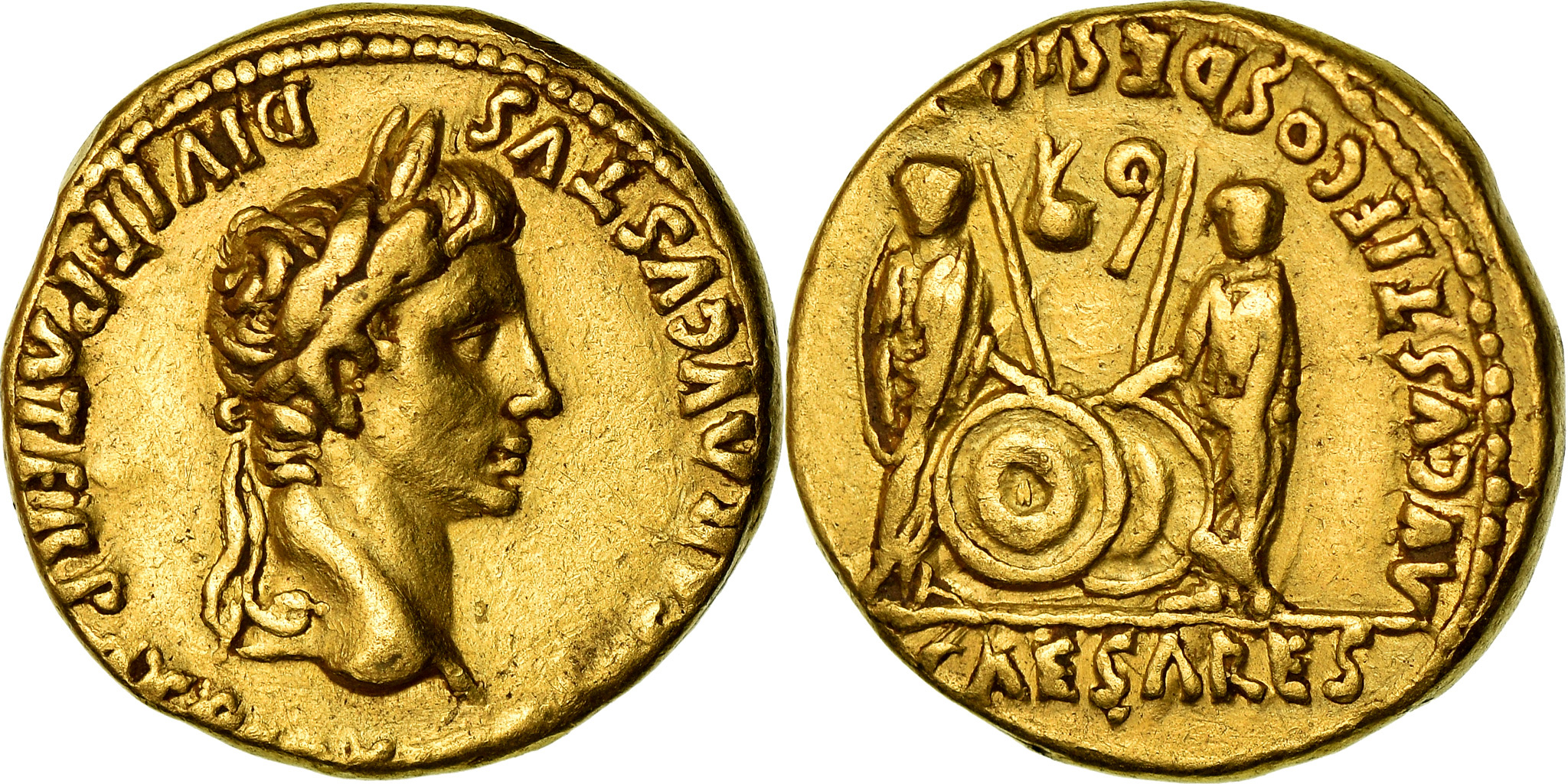 Aureus of Augustus minted in Hispania - | Ministerio de Cultura