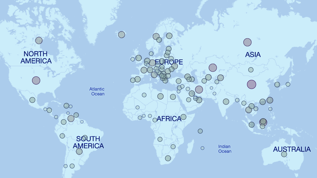 Ground News - Bitcoin Node Distribution Live Map