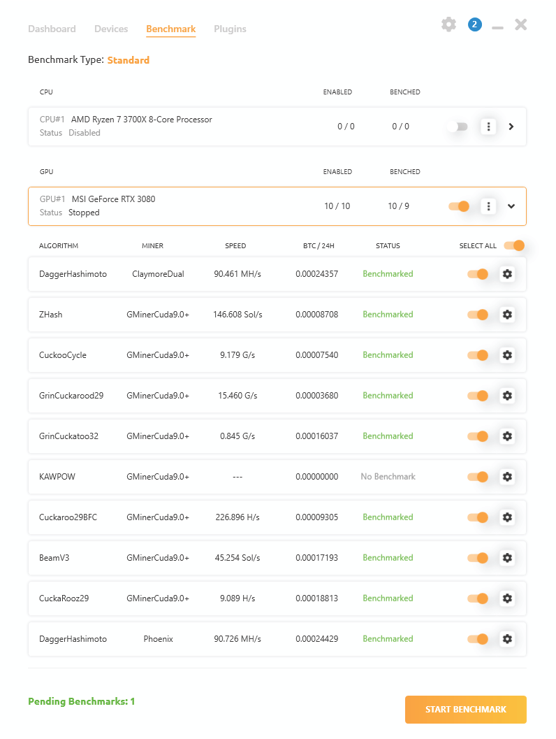 Mining calculator for GPUs - cryptolog.fun