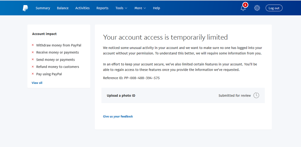 Understanding PayPal Account Limitations | PayPal US