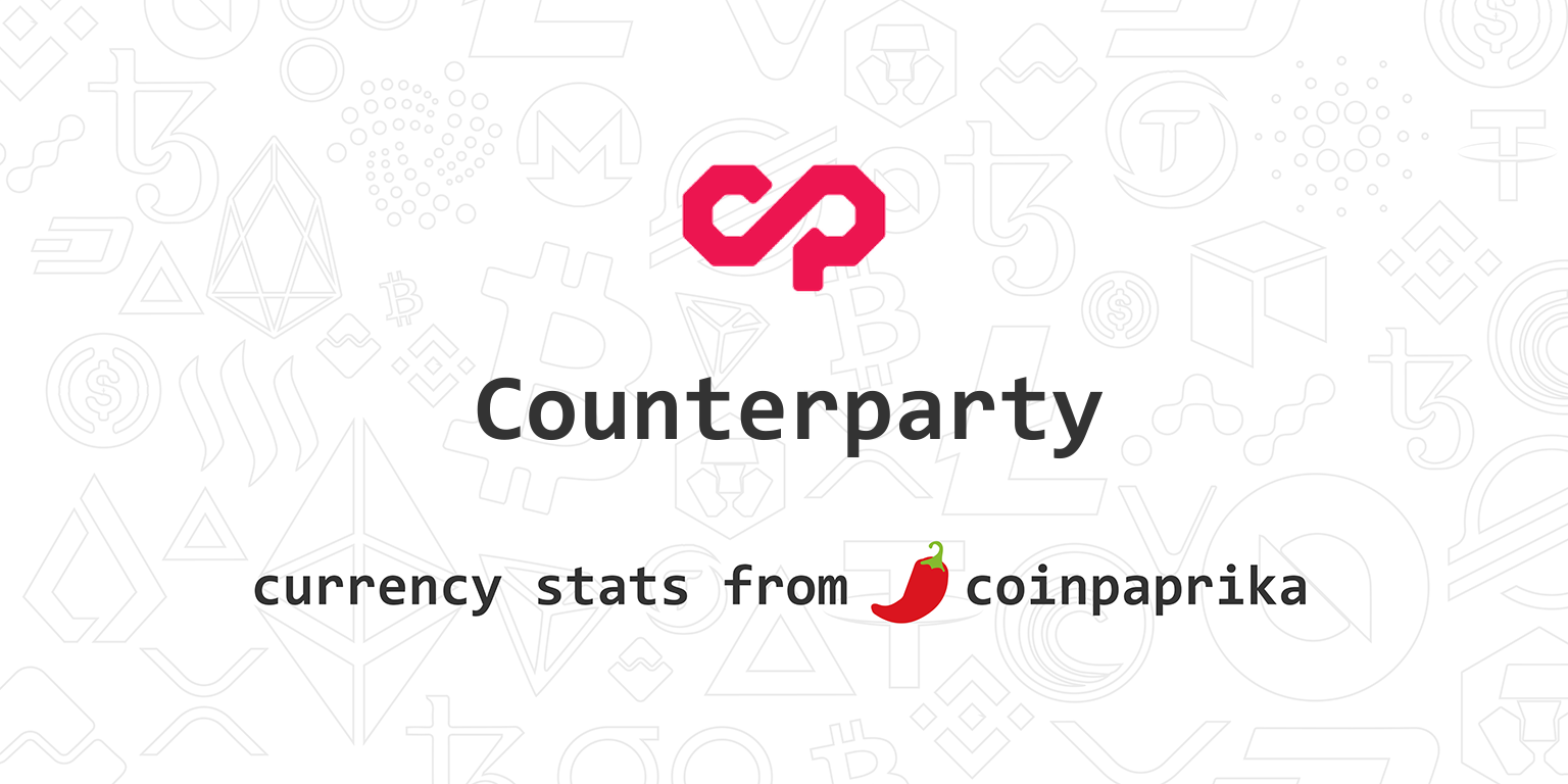 Counterparty price today, XCP to USD live price, marketcap and chart | CoinMarketCap