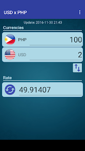 US Dollar to Philippine Peso Exchange Rate Chart | Xe