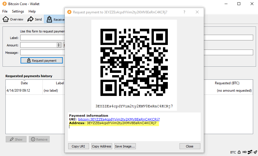 Bitcoin Core :: getnewaddress ( RPC)