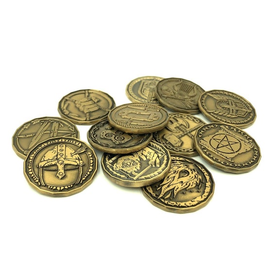 *RPG Spell Tokens Legendary Metal Coins - *Legendary Metal Coins - Games Accessories