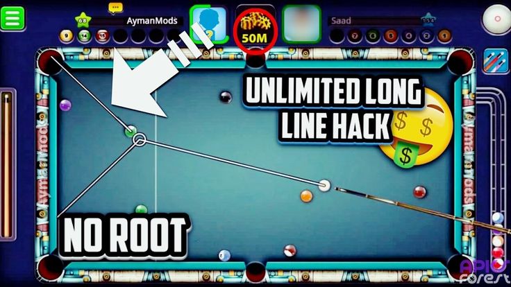 Download 8 Ball Pool (MOD, Long Line/Mega Hit) free on android