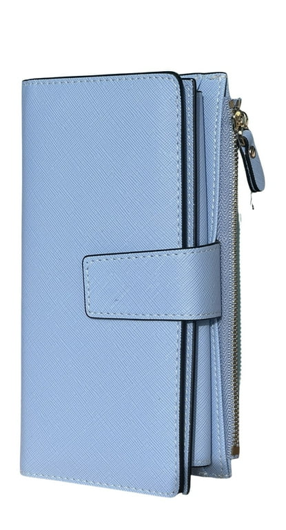 Continental Wallet Light Blue | Women's Wallets Made In Italy | Cuoieria Fiorentina World