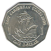 East Caribbean States 1 Dollar P#13 VF | Golden Eagle Coins