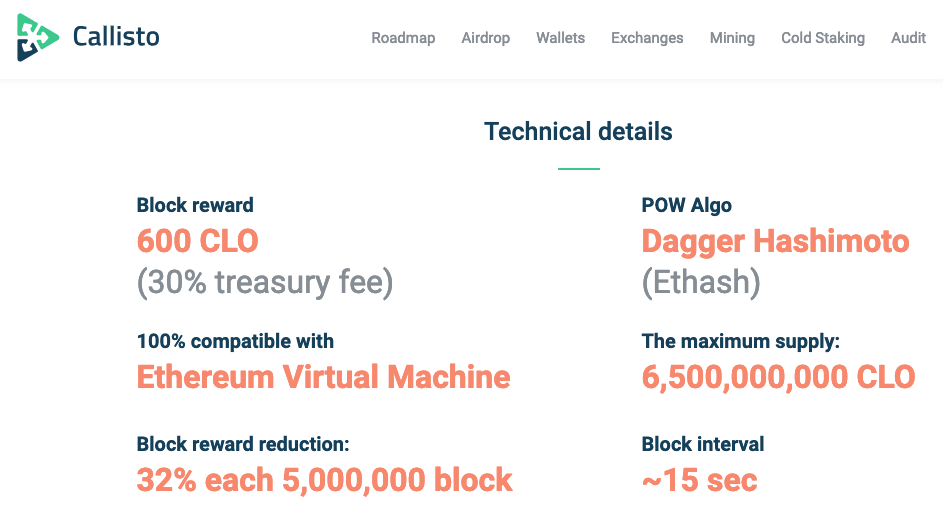 Callisto (CLO) Mining Pool cryptolog.fun