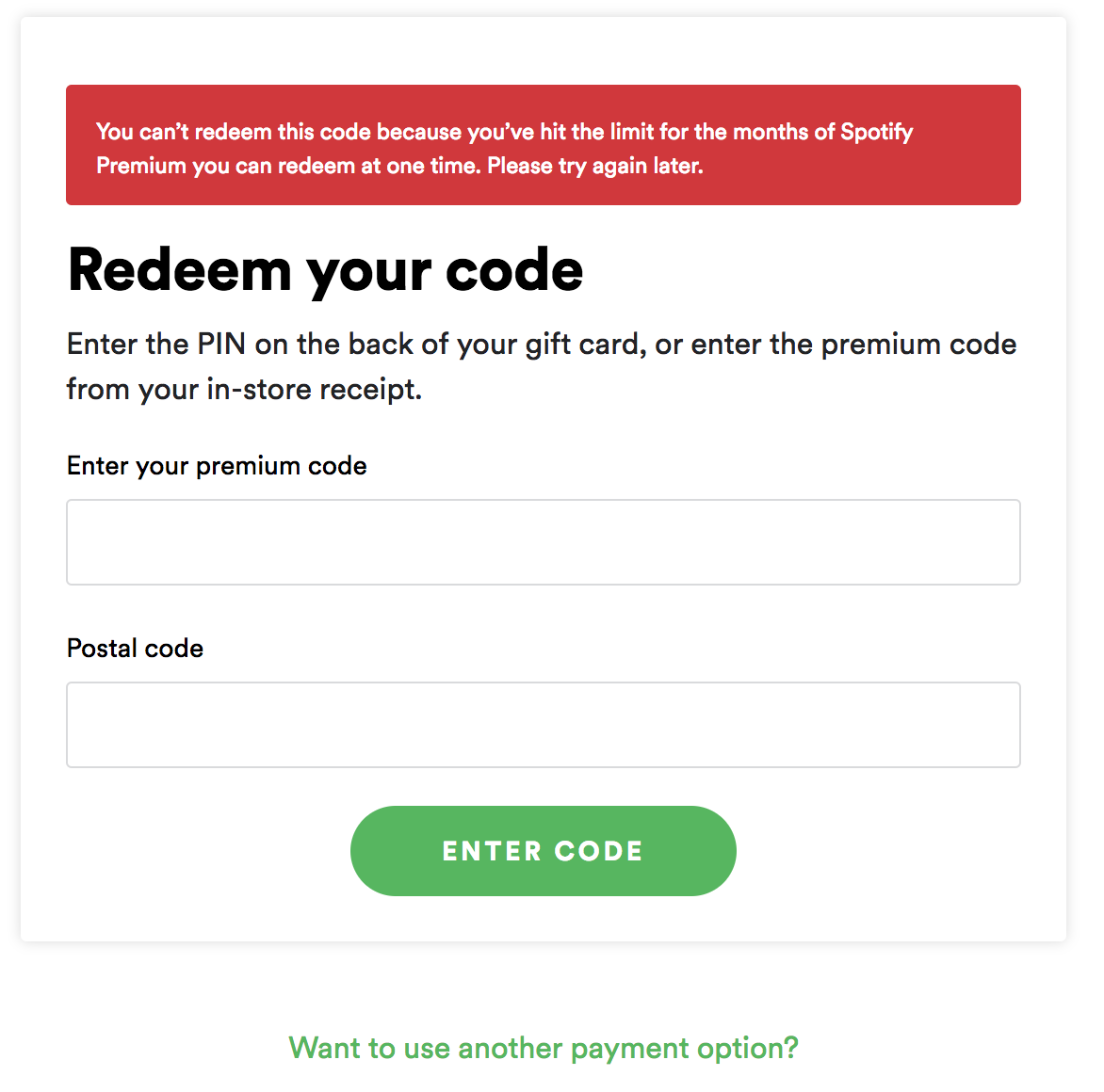 Solved: Gift cards work even when there is a price increas - The Spotify Community