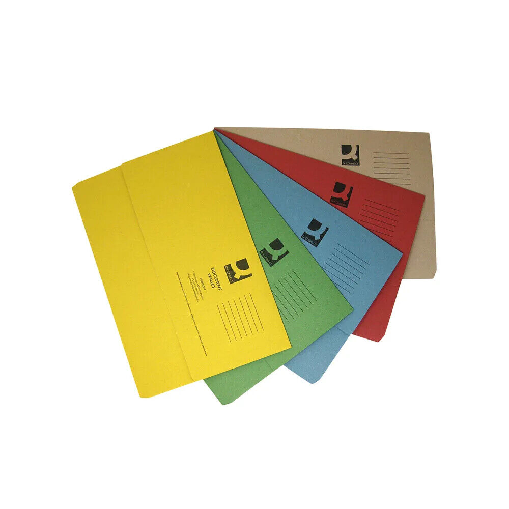 Recycled A4 Document Wallets - set of 5 - Cycle Of Good