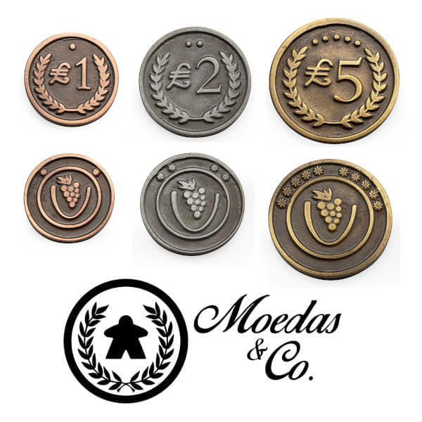 Viticulture: Custom Metal Lira Coins | Board Game Accessory | BoardGameGeek