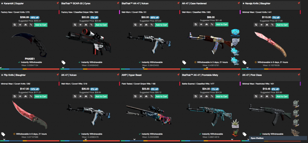 SkinThunder: Buy, Sell & Trade CSGO Skins for Cash with 1% Fee