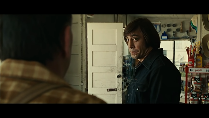 No Country For Old Men - Coin Toss Scene [HD] | Old men, Man movies, Men