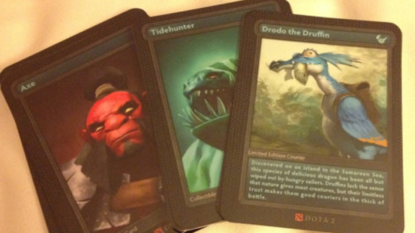 DOTA 2 and trading cards