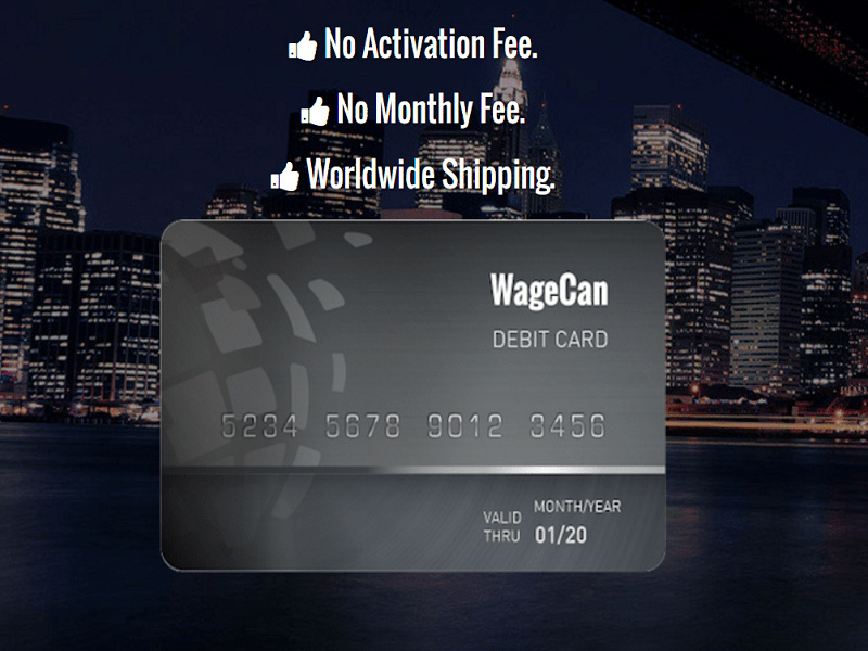 WageCan - Daily Interest, Bitcoin Debit Card