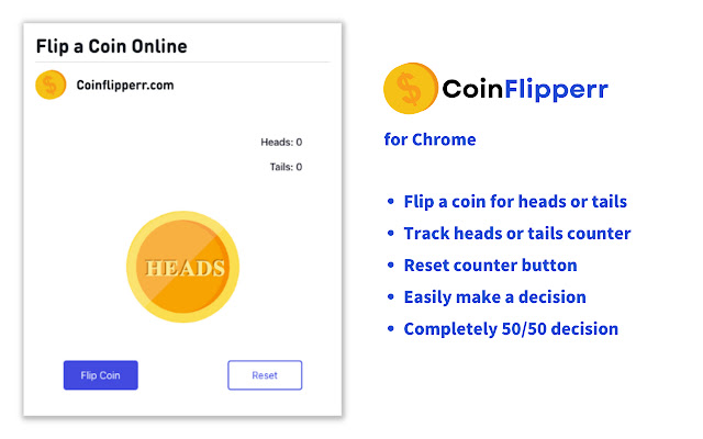 Online Coin Tosser - Flip a Coin to make Decisions - Tools Unite