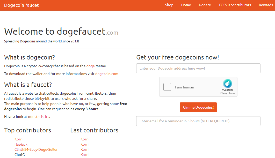 Luna / Dogecoin TestNet Faucet · GitLab