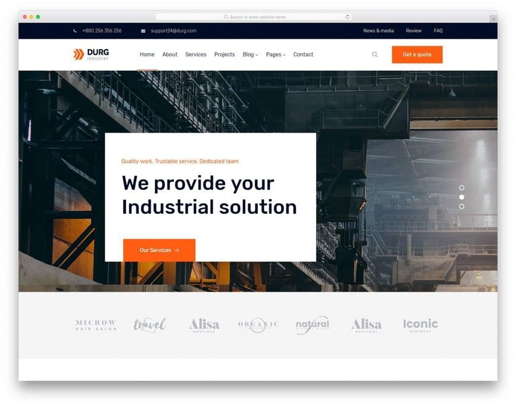 Download Induste - Industrial And Factory Bootstrap 5 Website Template