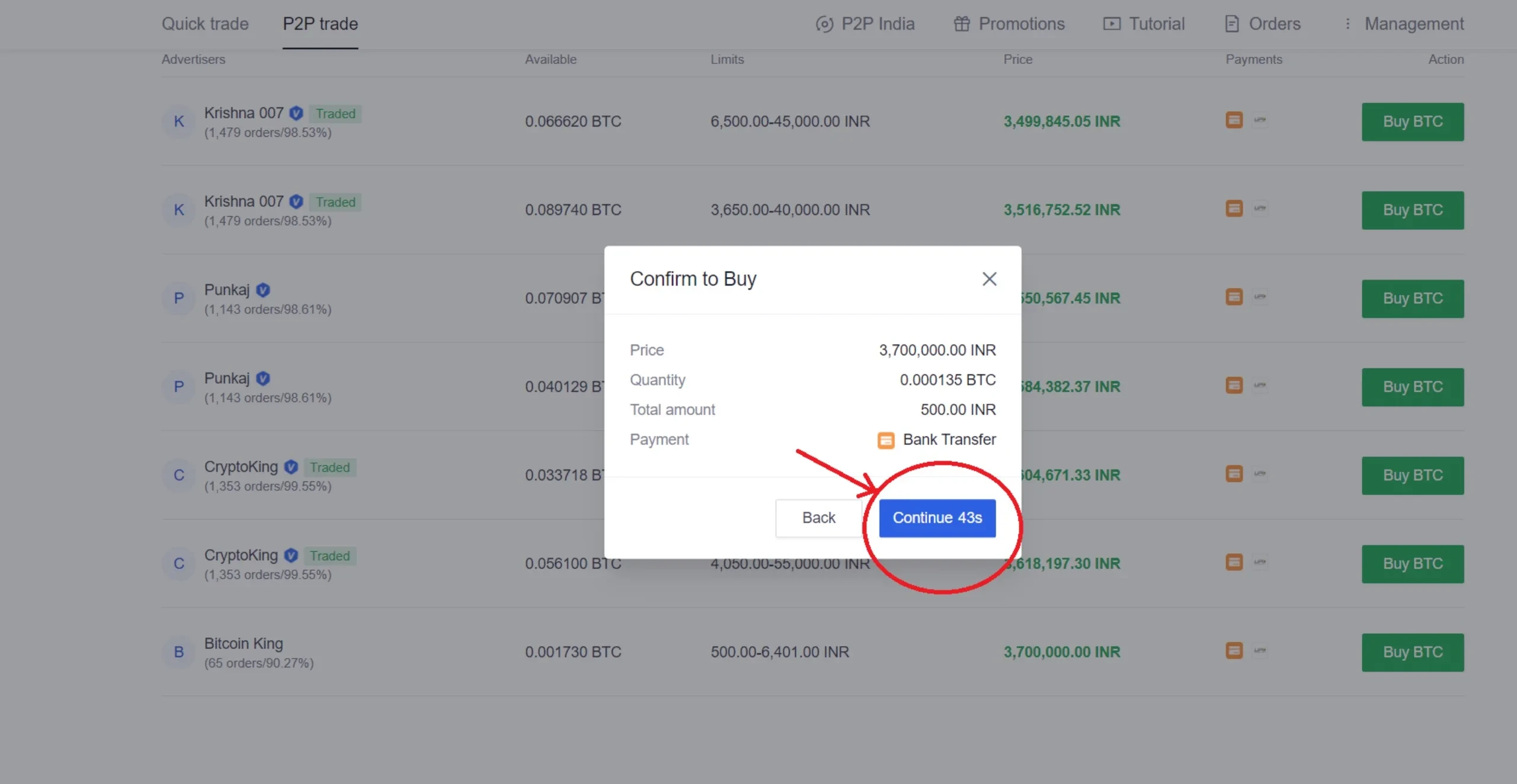 Convert BTC to INR - Bitcoin to Indian Rupee Calculator