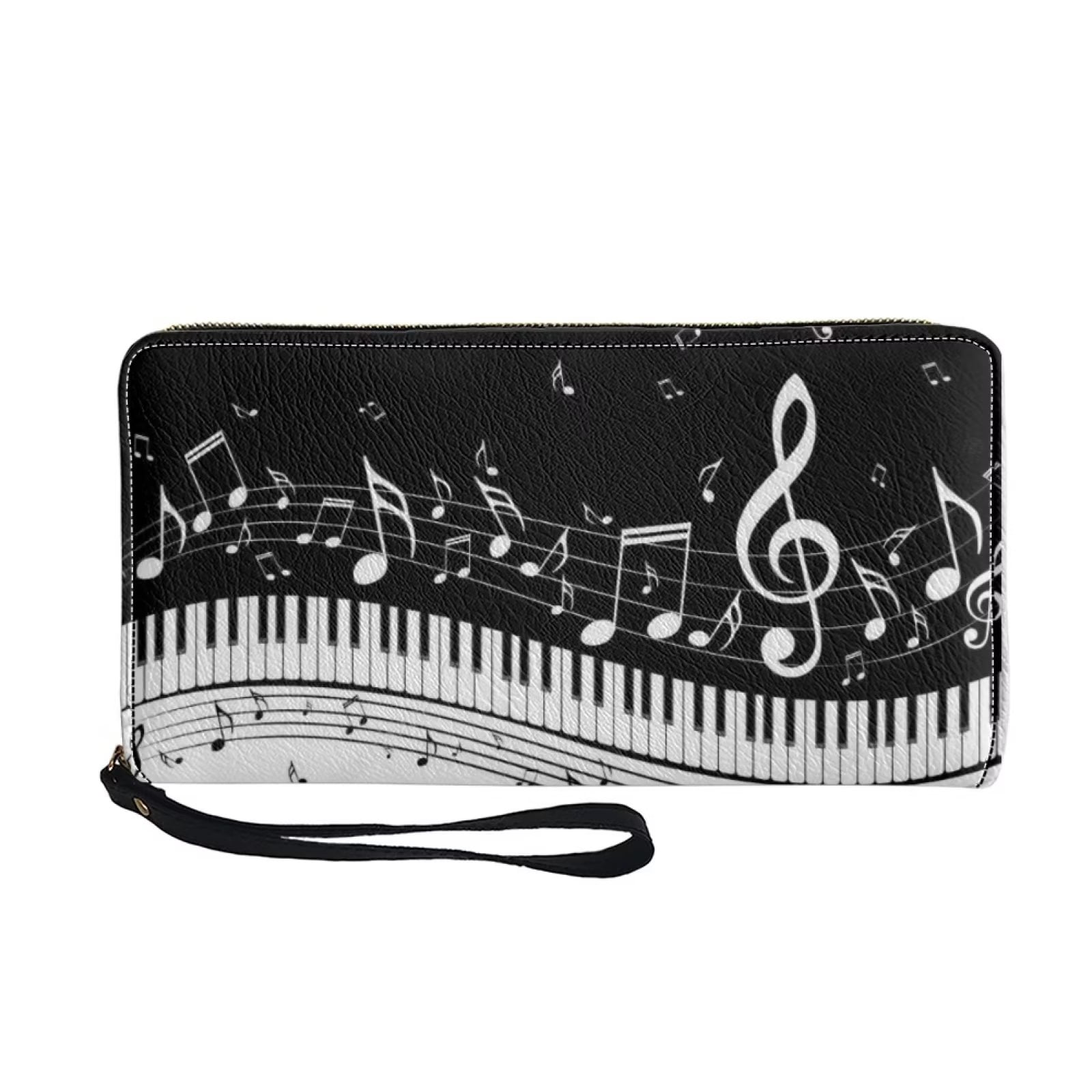 Blue small wallet, Music notes coin pouch, Coin purse, Small Wallet, C – Sarah's Fibre Arts