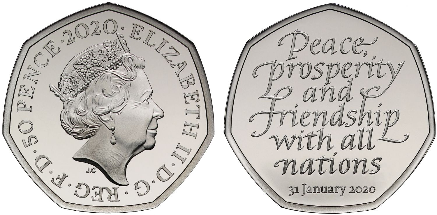 Royal Mint Brexit 50p coin