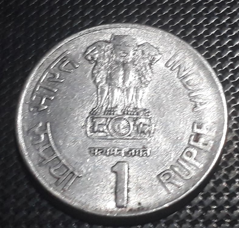 INDIA REPUBLIC 1 Rupee Km# Diamond Saint Dnyaneshwar Commemorative $ - PicClick