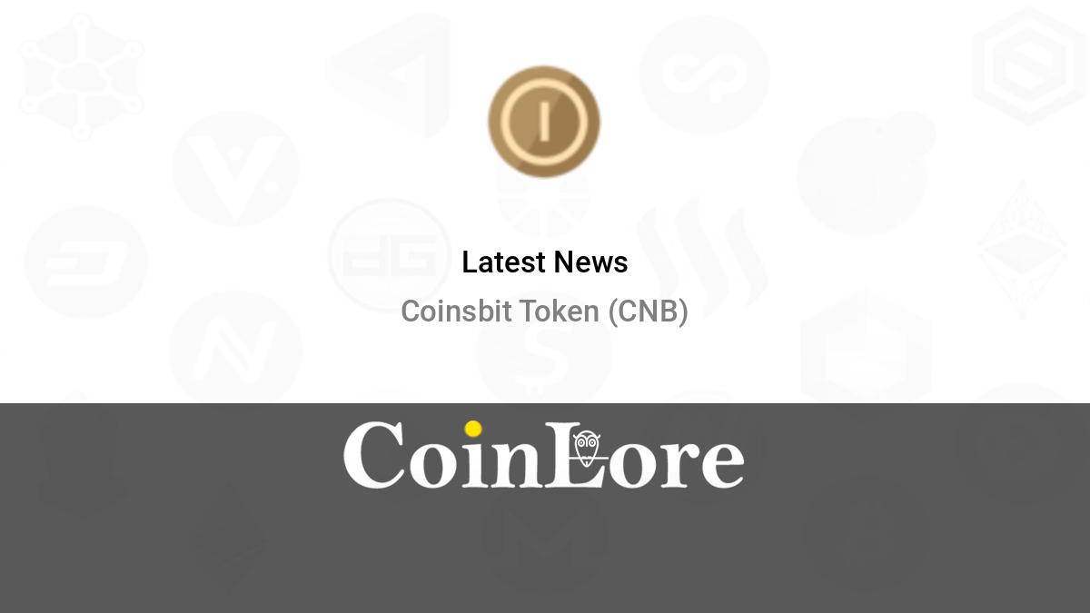 Coinsbit Token price today, CNB to USD live price, marketcap and chart | CoinMarketCap