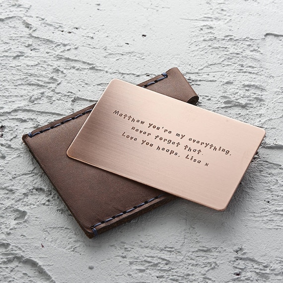 Custom Metal Wallet Cards - Butler and Grace Ltd