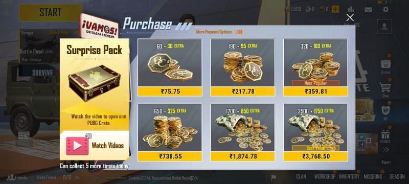 Pubg mobile lite coin purchase - Google Play Community