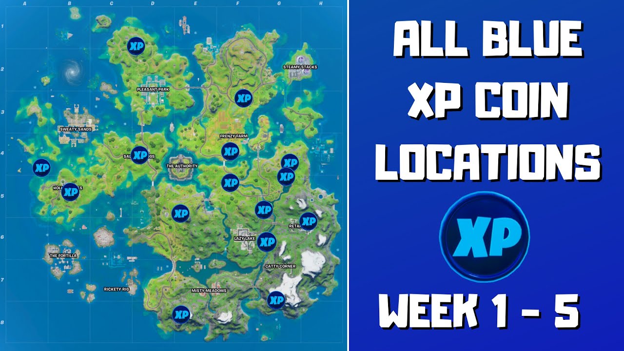 Fortnite Chapter 2 Season 3 Week 7 XP Coins Locations Guide - Video Games Blogger