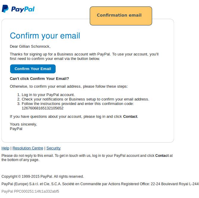 How do I confirm my email address? | PayPal GB