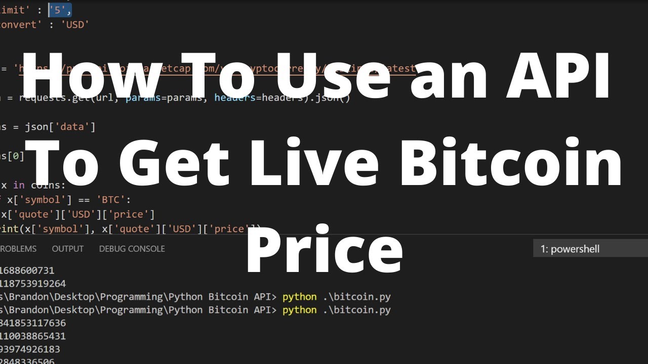 Bitcoin Price Free API- FinancialModelingPrep