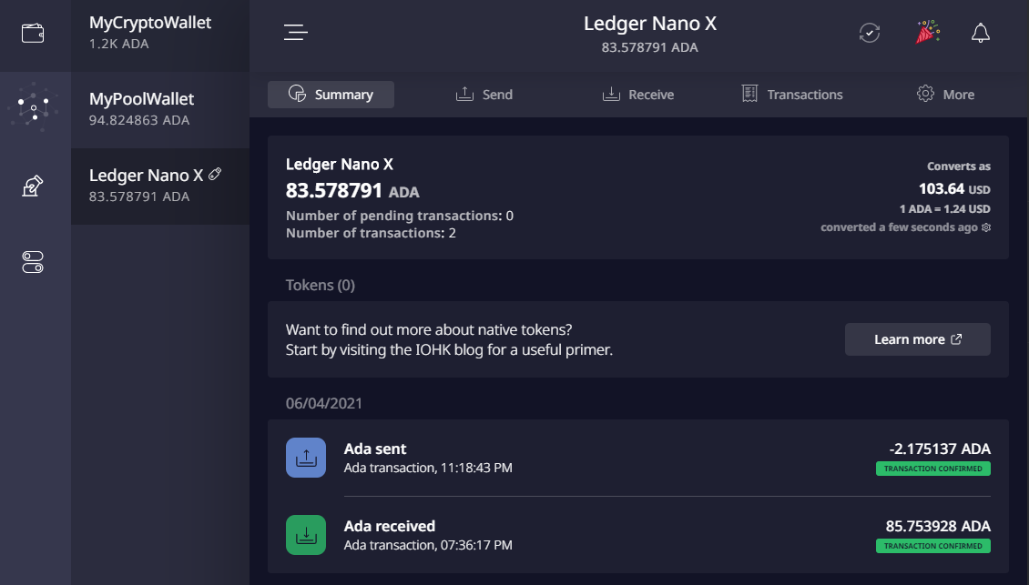 Can't transfer ada on ledger - Community Technical Support - Cardano Forum