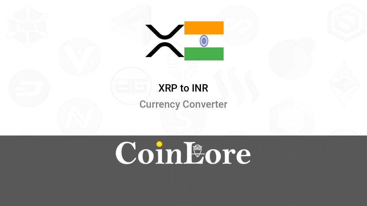 1 XRP to INR Exchange Rate Calculator: How much INR is 1 XRP?