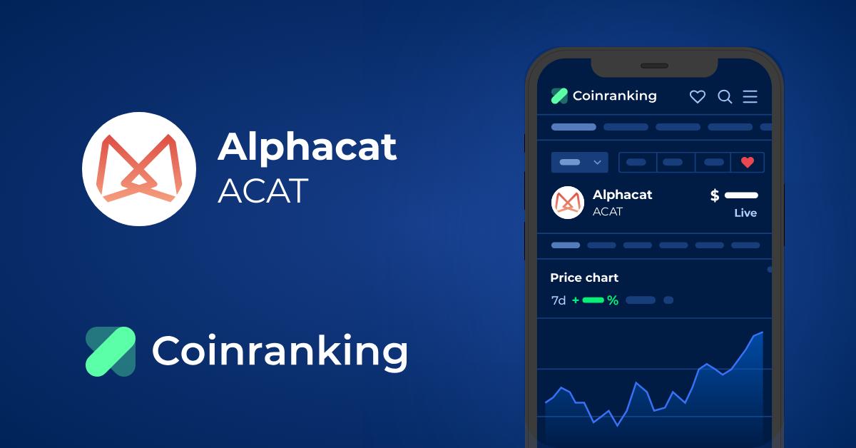 Alphacat Price Today - ACAT Price Chart & Market Cap | CoinCodex