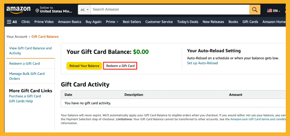 How to Transfer an Amazon Gift Card Balance