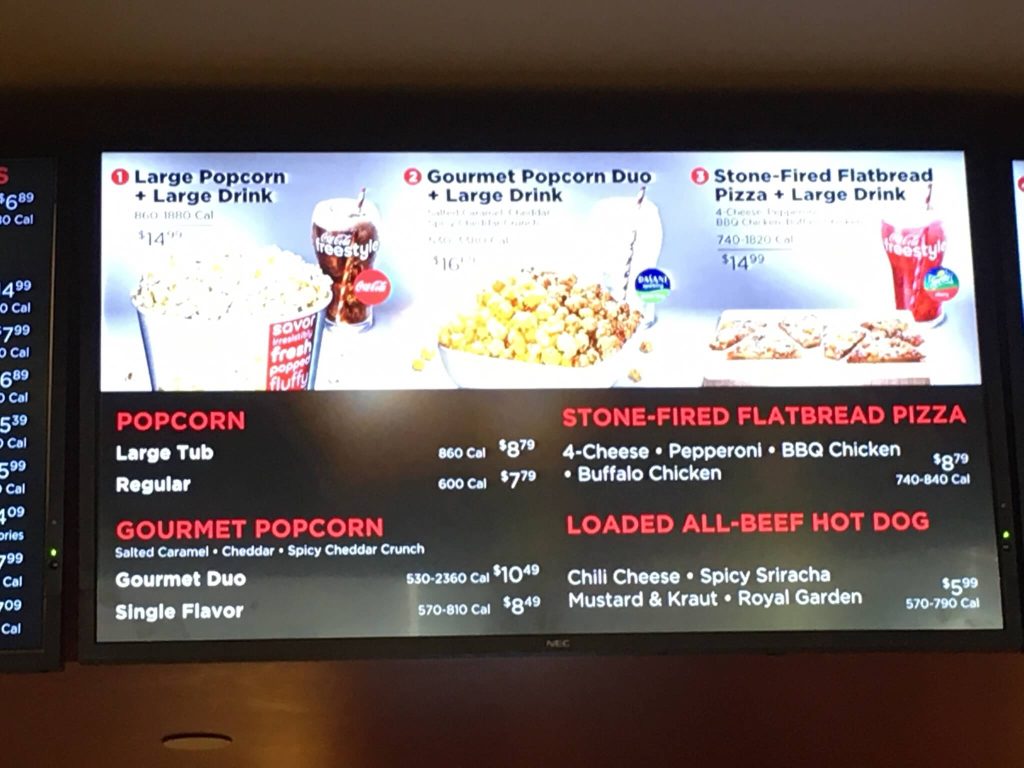 AMC Concession Prices in — Movie Food Prices