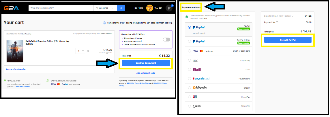 G2A Payment Gateway Plugin - Yetishare