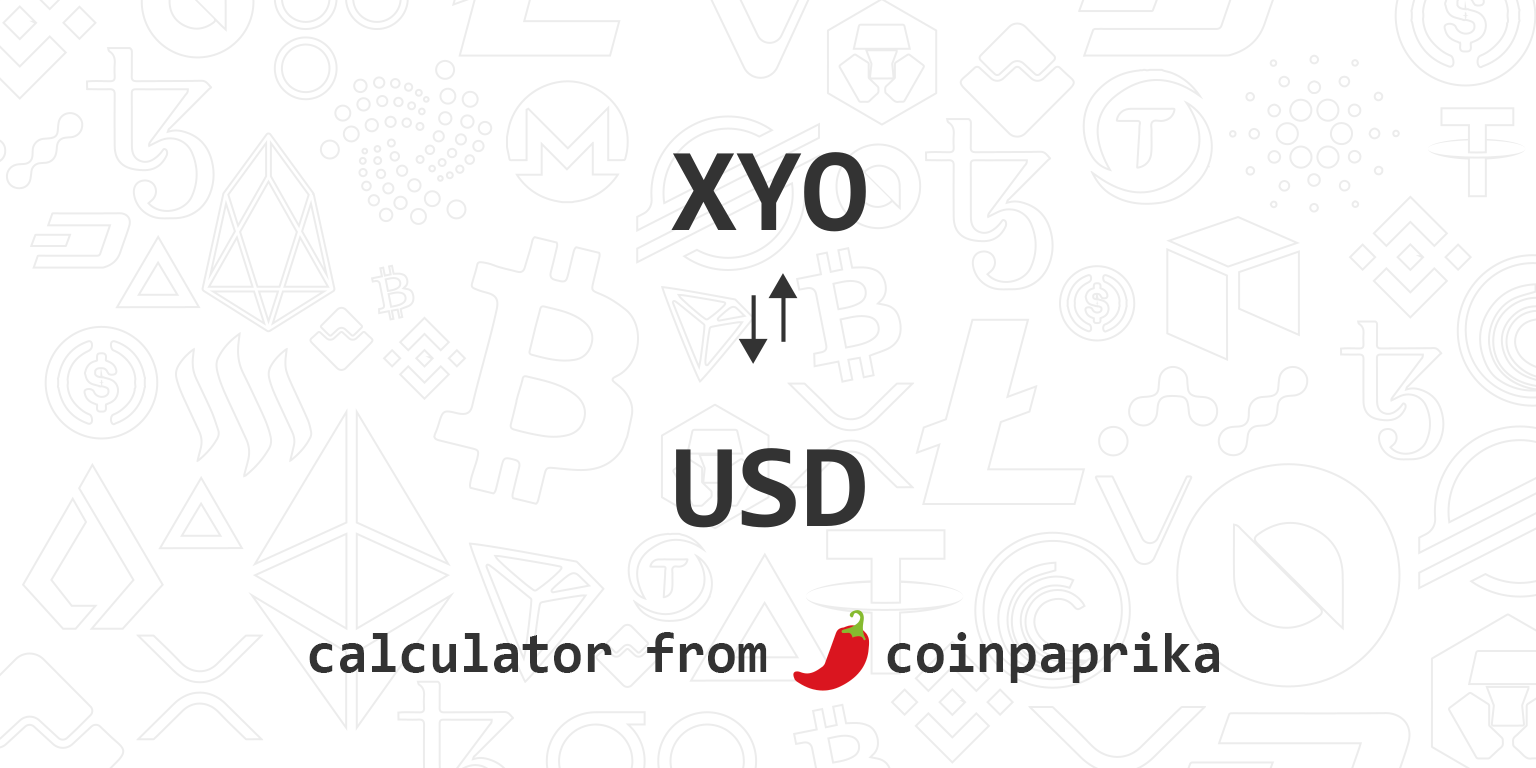 XYO Network Price Today - XYO to US dollar Live - Crypto | Coinranking