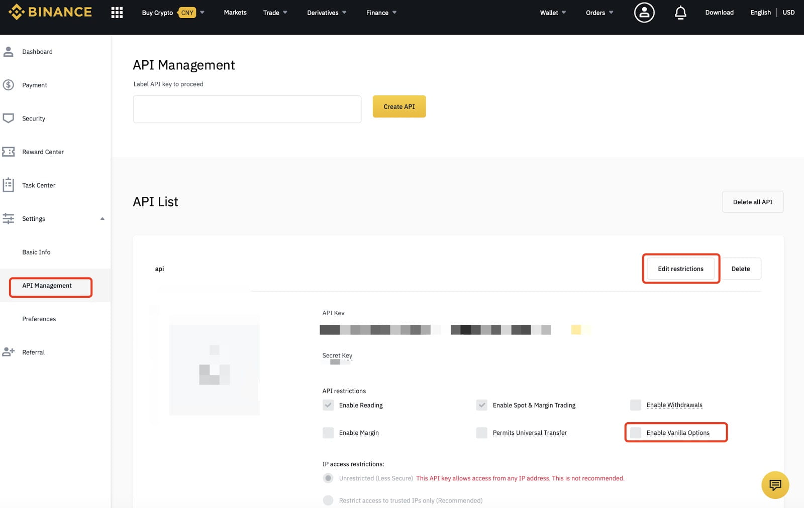 Binance API: Pricing & Cost (Glavier) | RapidAPI