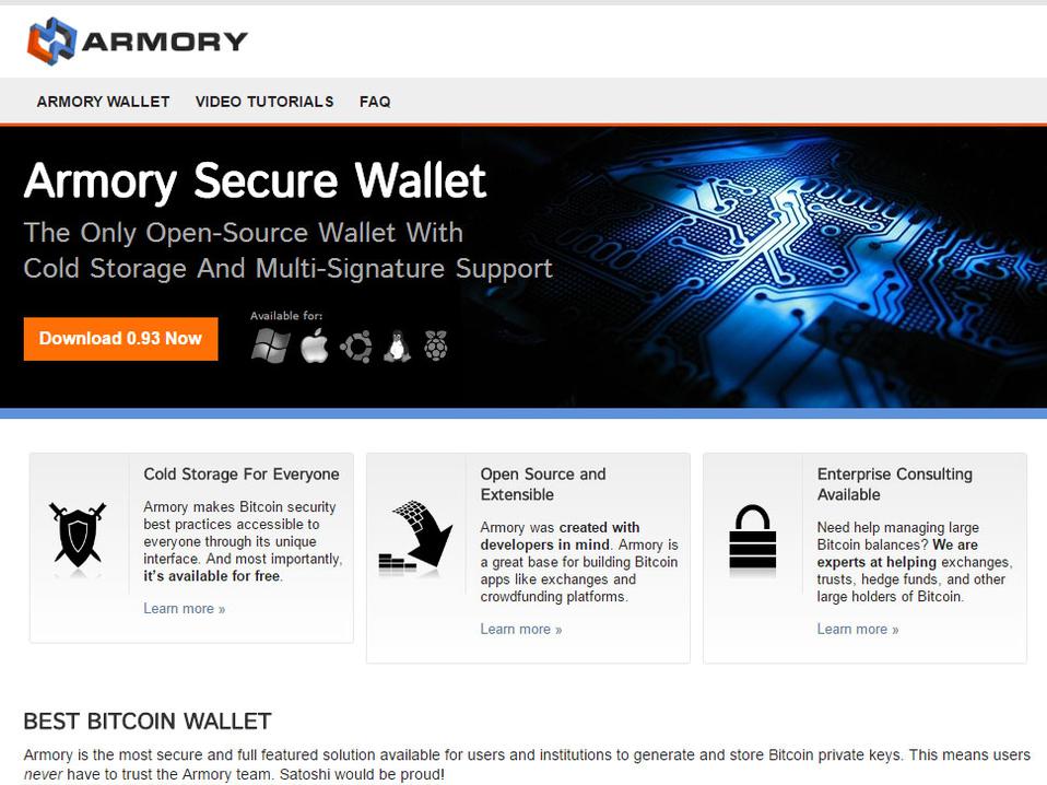 Armory - Desktop - Windows - Choose your wallet - Bitcoin