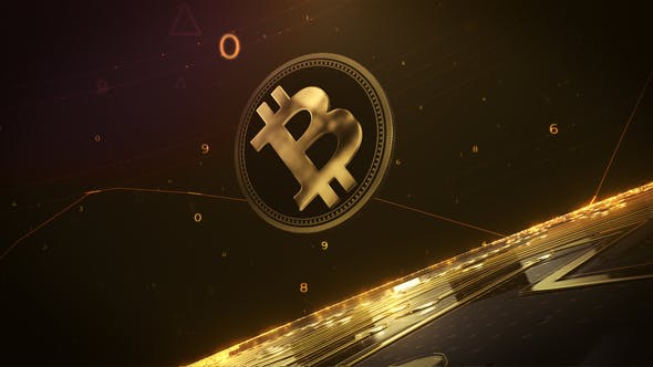 Bitcoin logo reveal ~ After Effects Project #